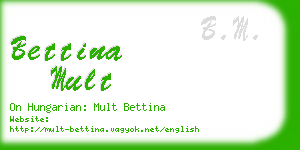 bettina mult business card